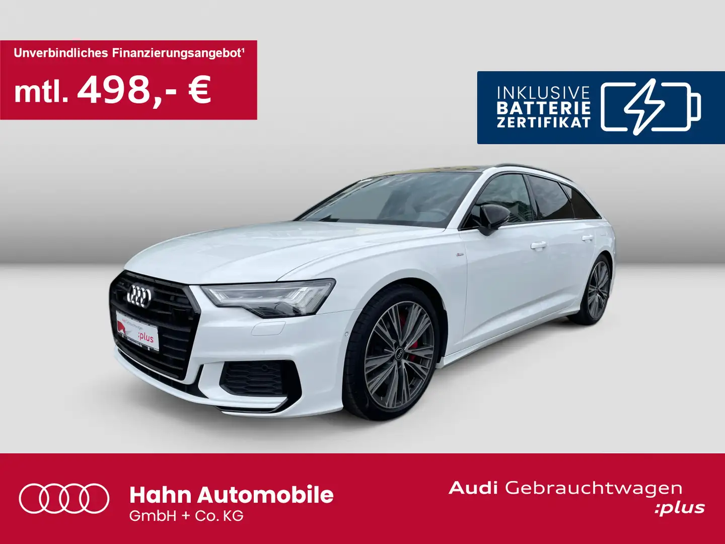 Audi A6 55TFSIe quat S-trc S-line HD Matrix AHK Weiß - 1
