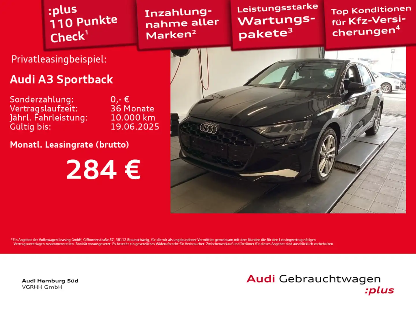 Audi A3 Sportback 35 TFSI advanced S tronic NAVI/LED Schwarz - 1