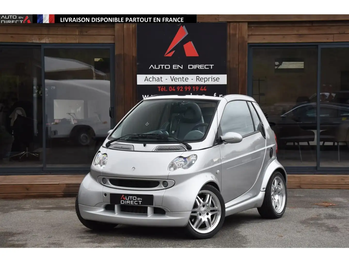 smart forTwo Smart Fortwo Cabrio 75 - BV Softouch CABRIOLET Brabus PHASE 2 Gris - 1