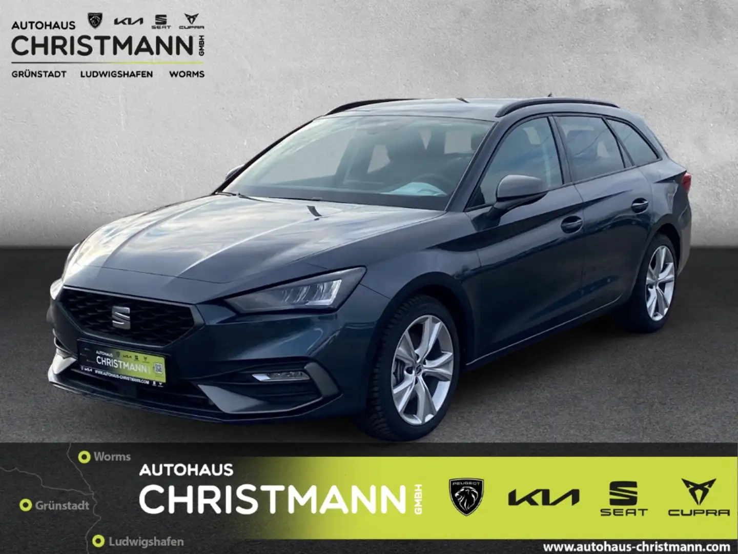 SEAT Leon Sportstourer FR 2.0 TDI EU6d Navi digitales Cockpi Grigio - 1