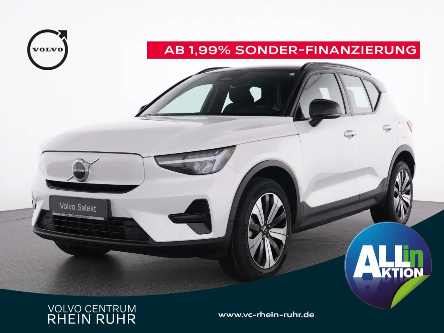 Volvo XC40 PURE ELECTRIC CORE MET+KAMERA+STANDHZ+LM 19 Weiß - 1