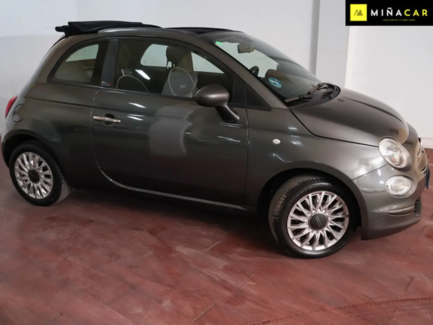 Fiat 500C 1.0 GSE Lounge Gris - 2