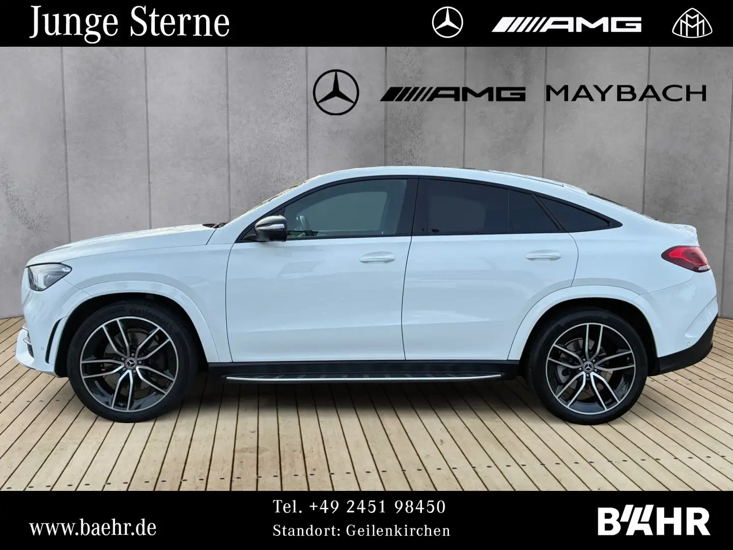 Mercedes-Benz GLE 400 GLE 400 d 4M Coupé AMG+Night/Pano/Airmatic/360° Blanc - 2