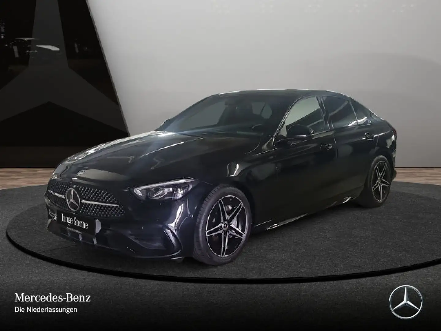 Mercedes-Benz C 180 AMG+NIGHT+PANO+LED+BURMESTER+KAMERA+TOTW+9G Schwarz - 2