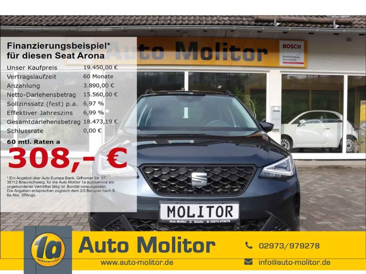 SEAT Arona Style 1.0 TSI EU6d Navi digitales Cockpit LED Sper Gris - 1