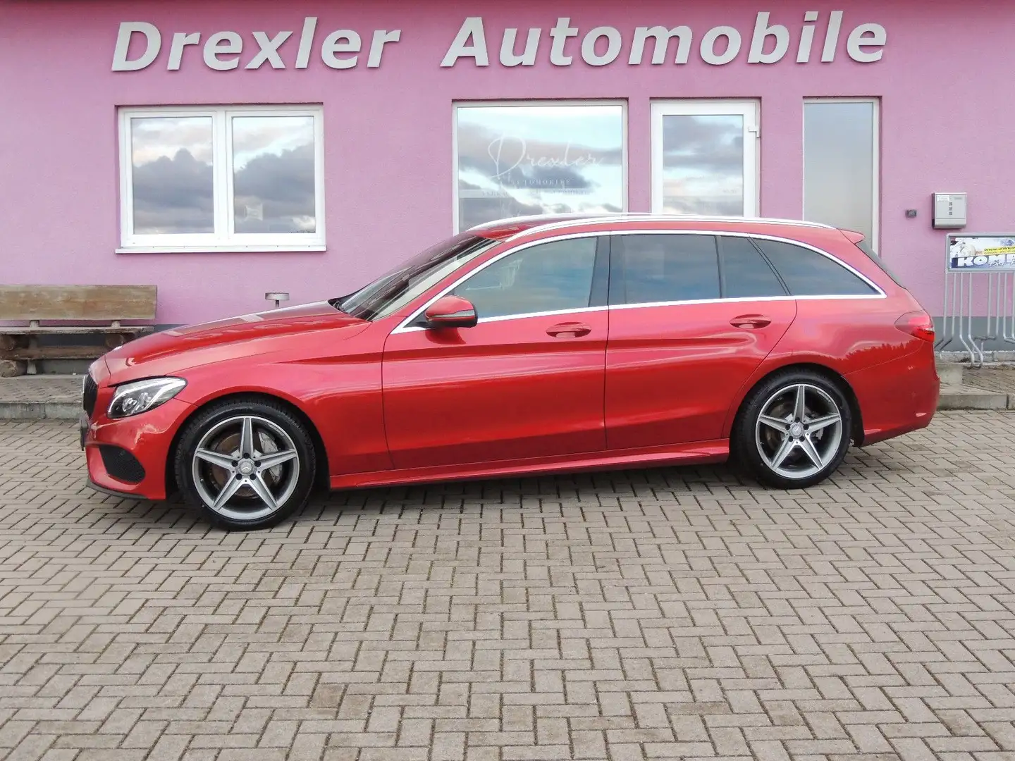 Mercedes-Benz C 200 T *** AMG Line+Leder+Navi+ILS*** Rot - 1