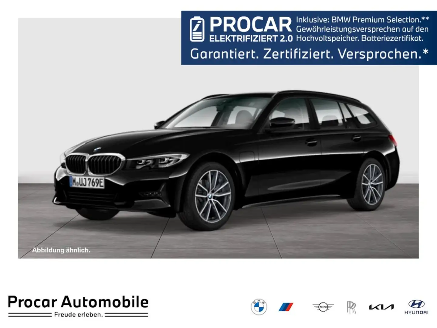 BMW 330 e Advantage Aut Nav LED HiFi Drive+Park 18" Schwarz - 1