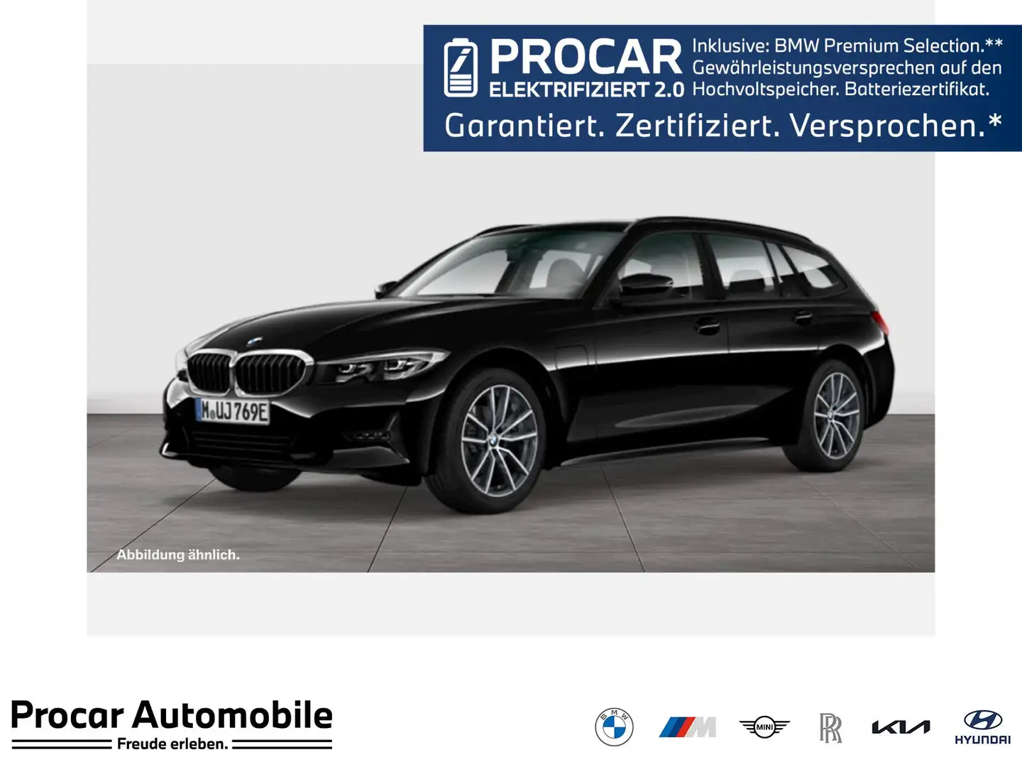 BMW 330 e Advantage Aut Nav LED HiFi Drive+Park 18" Schwarz - 1