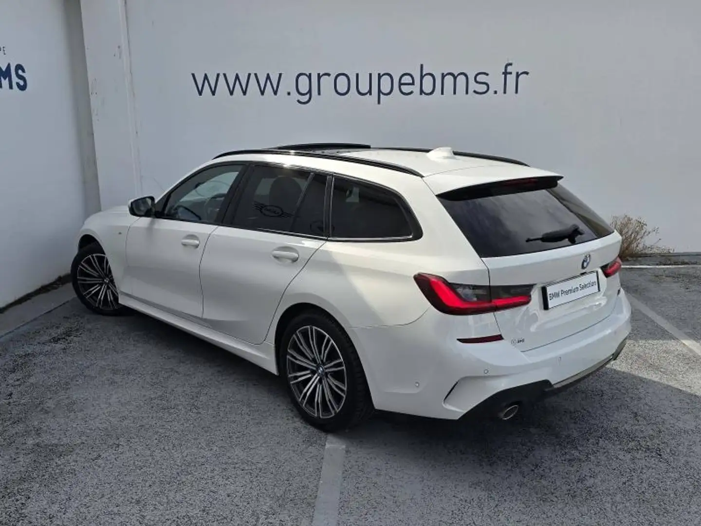 BMW 318 318dA MH 150ch M Sport Blanc - 2