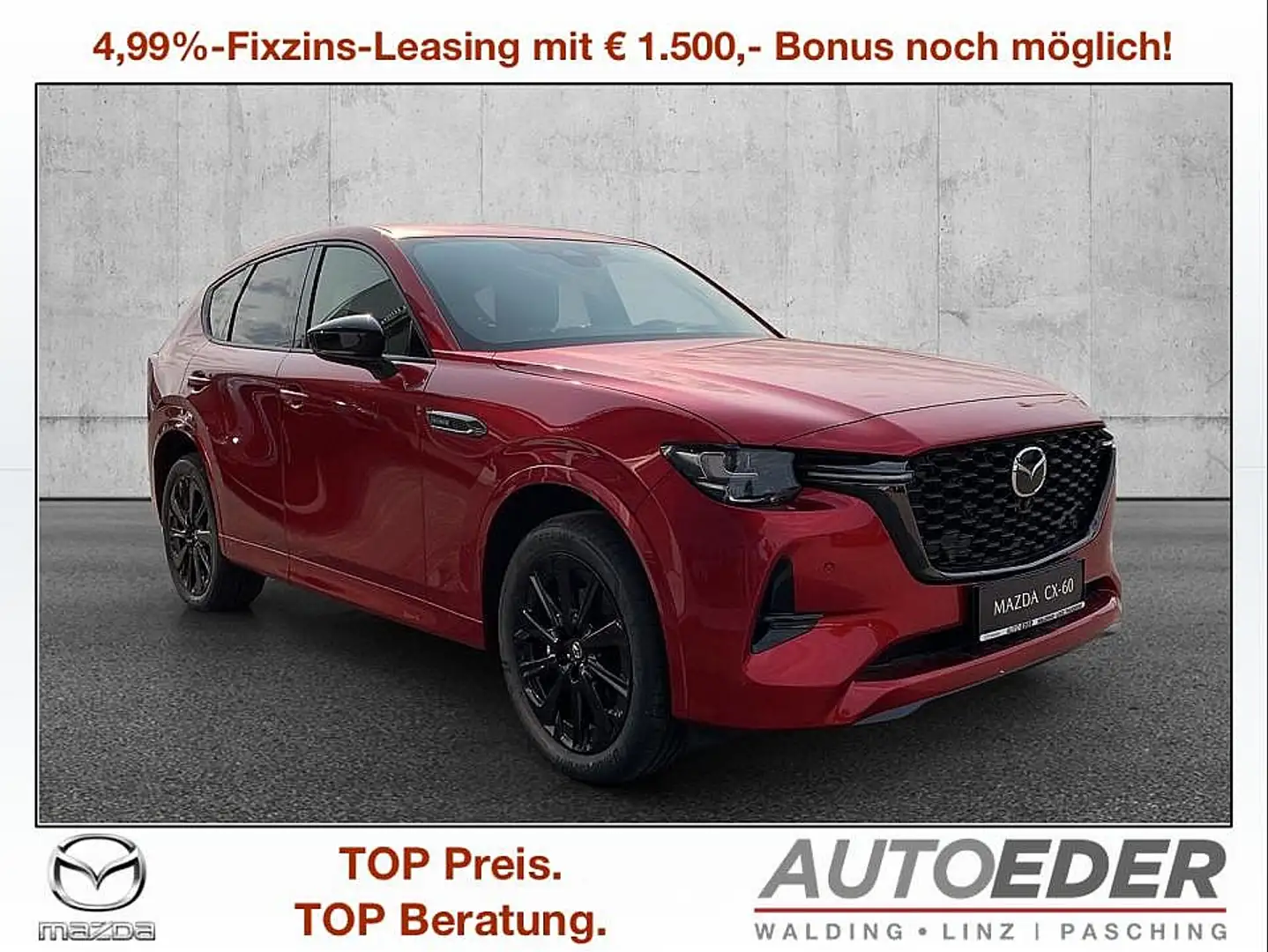 Mazda CX-60 3.3L e-SKYACTIV D AWD HOMURA PLUS Aut. Rot - 1