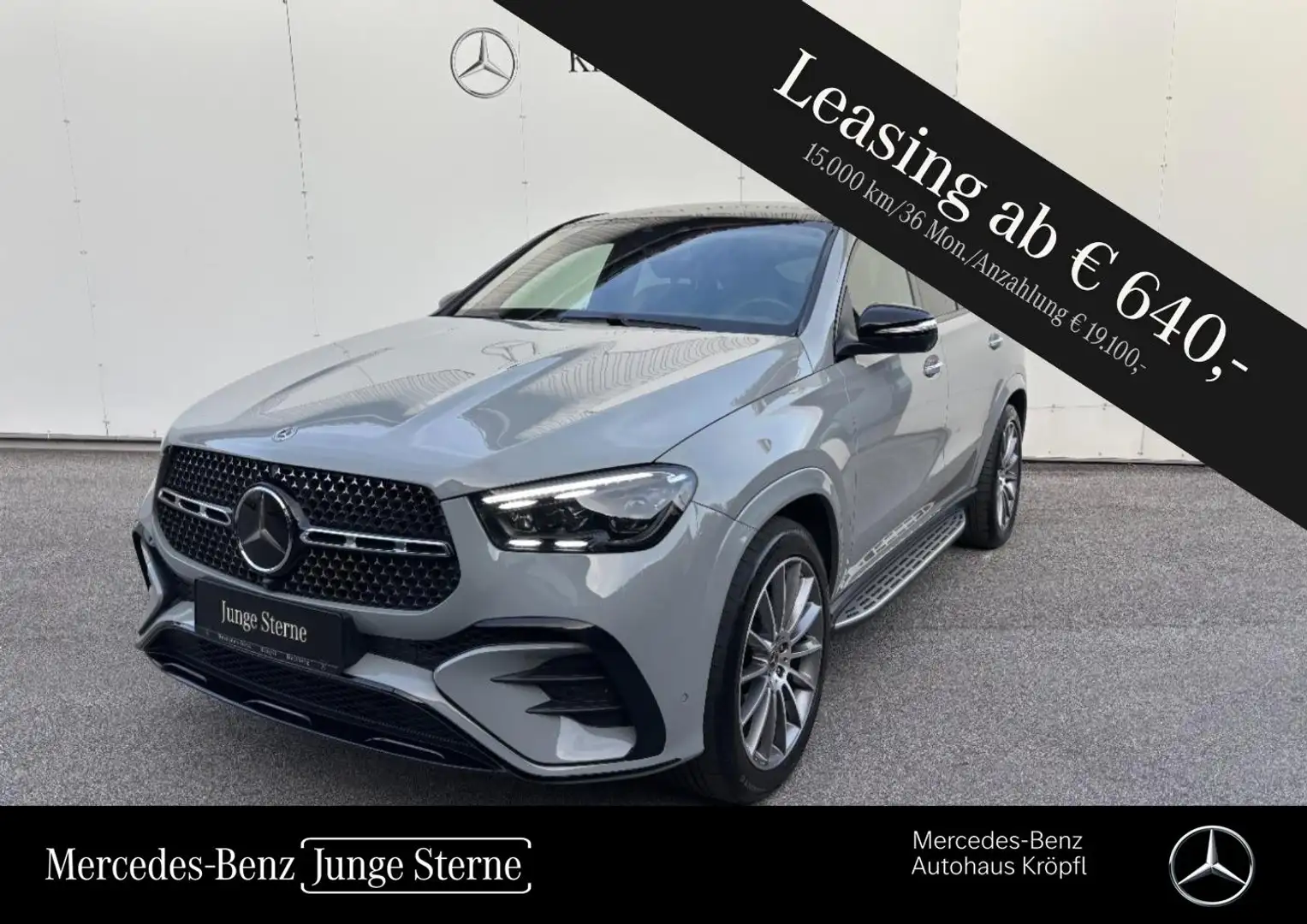 Mercedes-Benz GLE 300 d 4MATIC Coupé Distr KeyGo Shz PTS Ambi Grau - 1