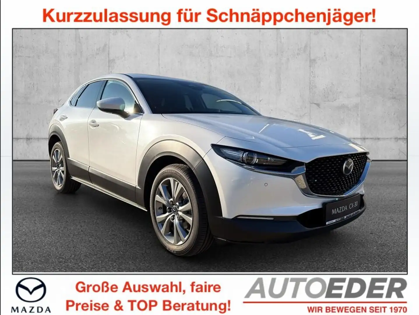 Mazda CX-30 e-Skyactive G140 Exclusive-Line Aut. Weiß - 1