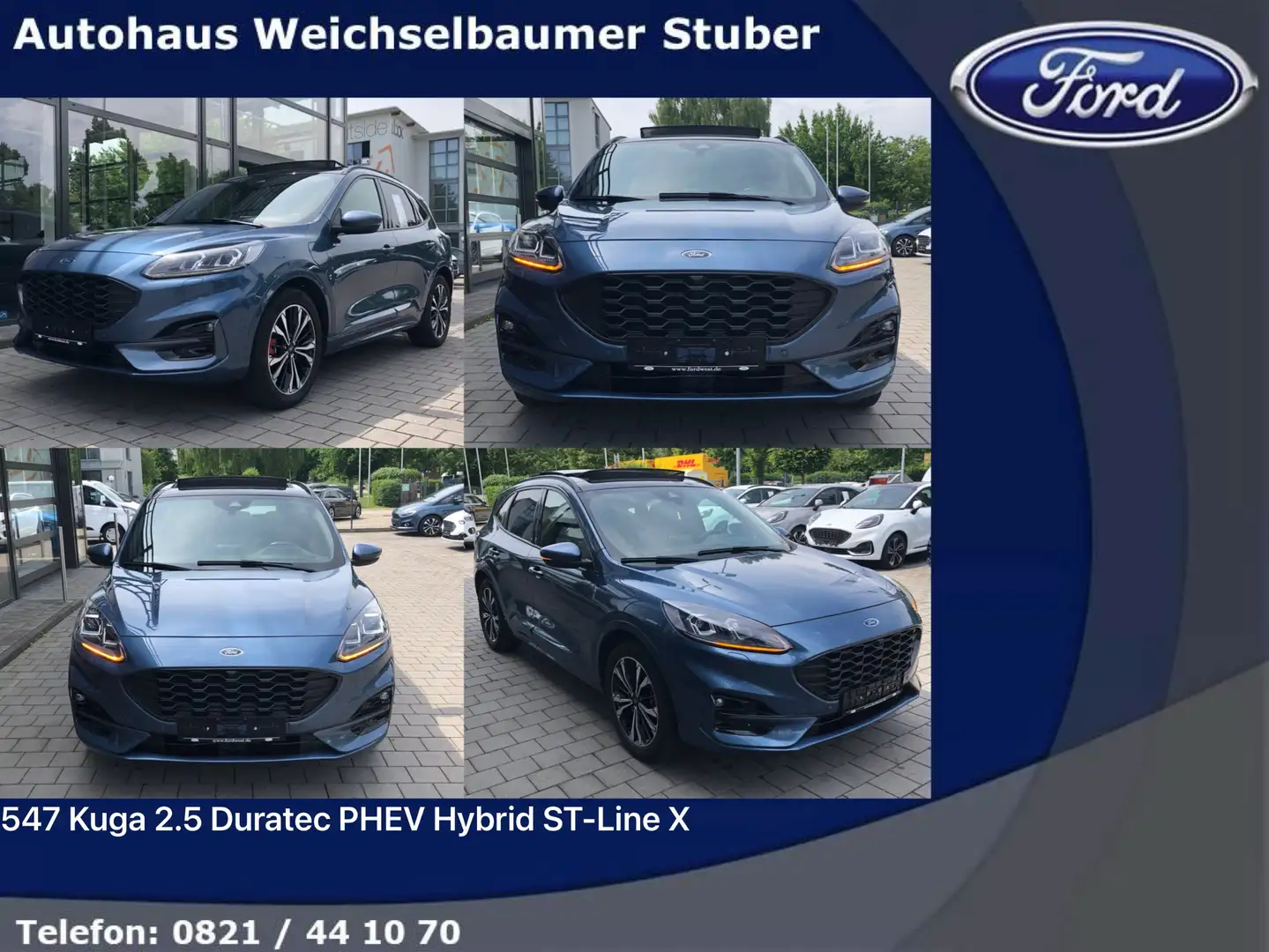 Ford Kuga 547 Kuga 2.5 Duratec PHEV Hybrid ST-Line X Blau - 1