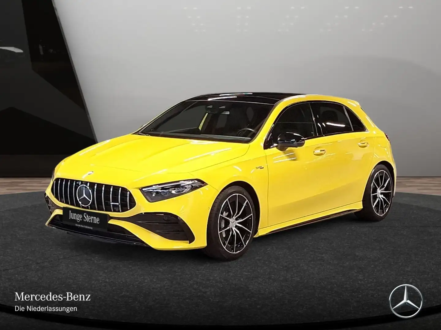 Mercedes-Benz A 35 AMG A 35 4M Kompakt AMG+PANO+360°+MULTIBEAM+BURMESTER Gelb - 2