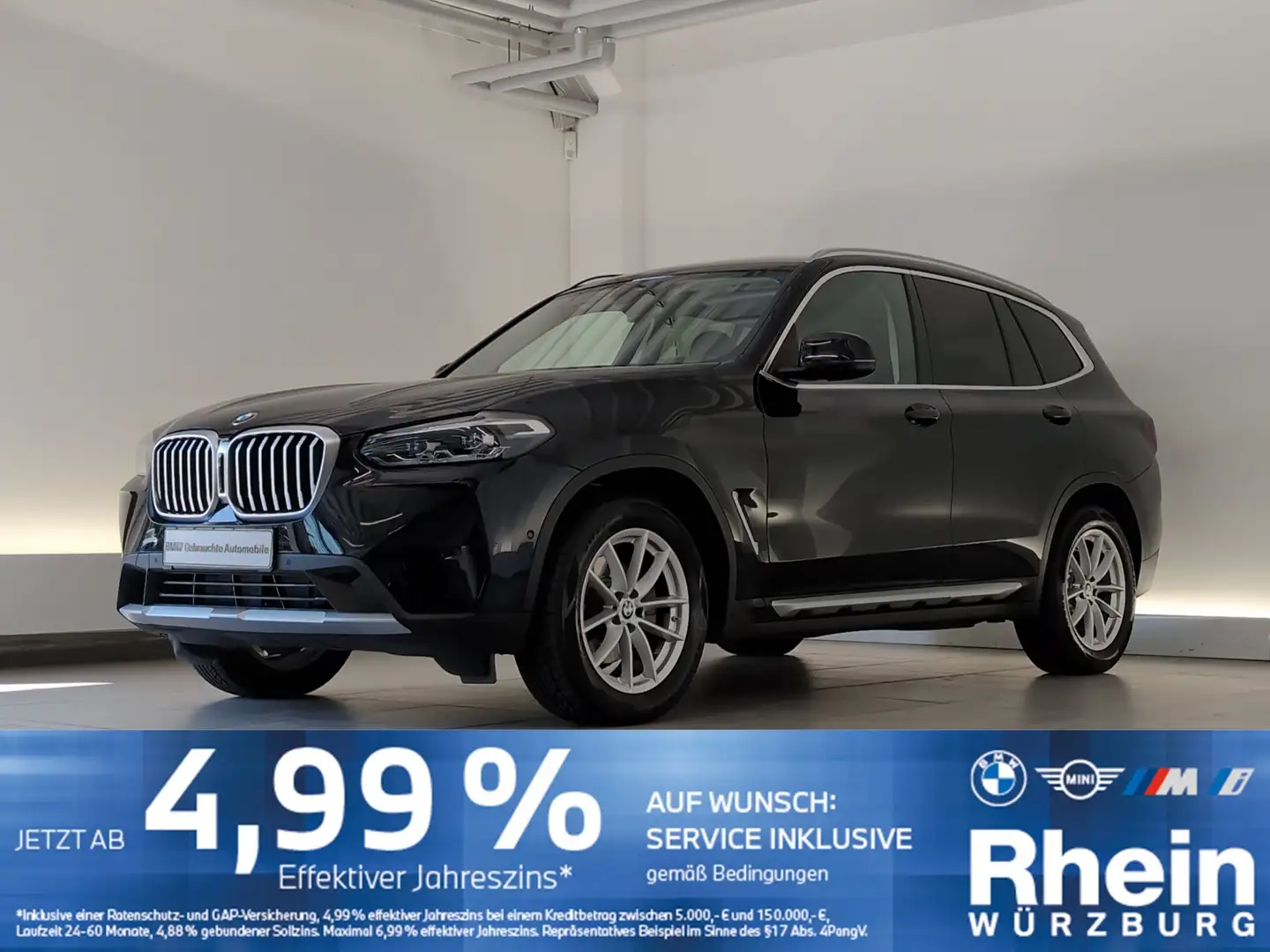 BMW X3 xDrive20i Navi/LED/HiFi/LR-Hz/Ambiente/WLAN LED/DA Schwarz - 1