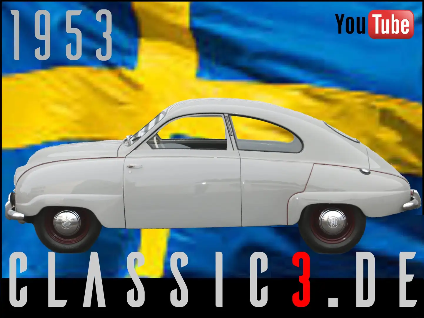Saab 92 SAAB 92B DE LUXE 1953 GETEILTSCHEIBE & WINKER Gris - 1