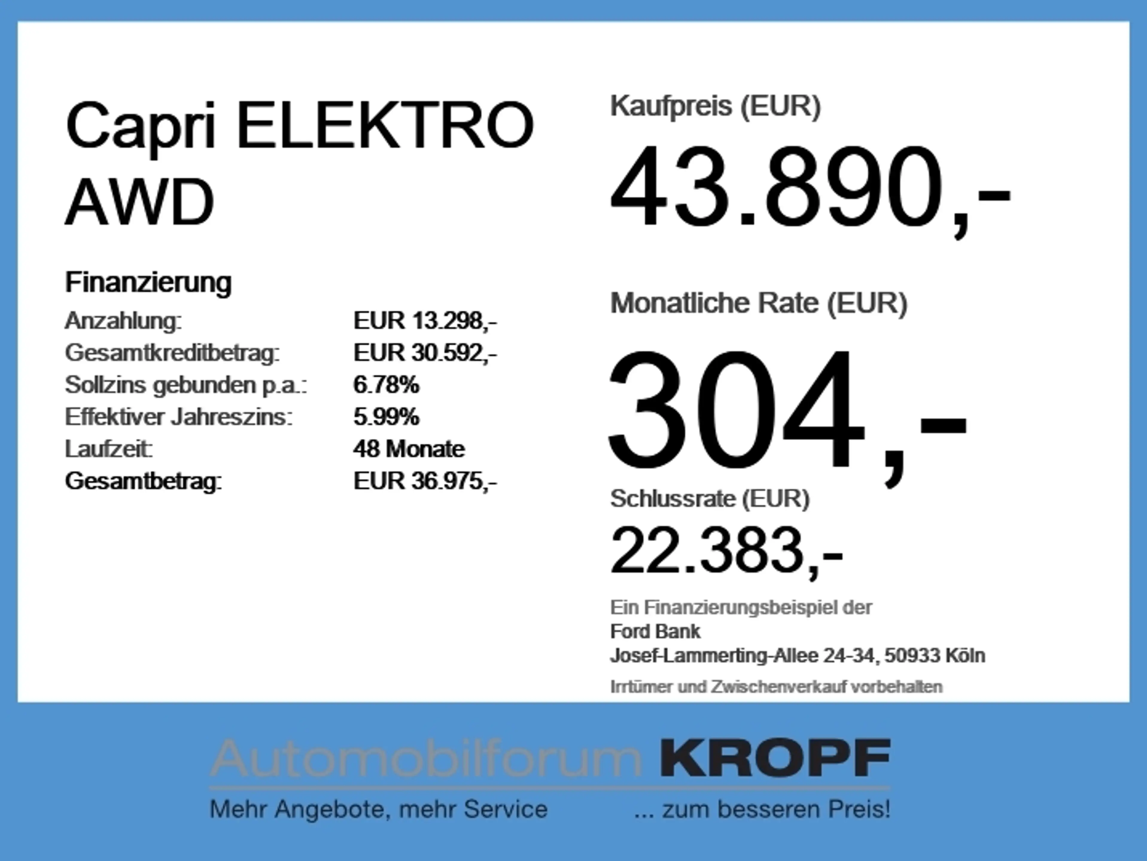 Ford Capri ELEKTRO AWD NAV*360°*IACC*HUD*LED*EL-KLAPPE — photo 6