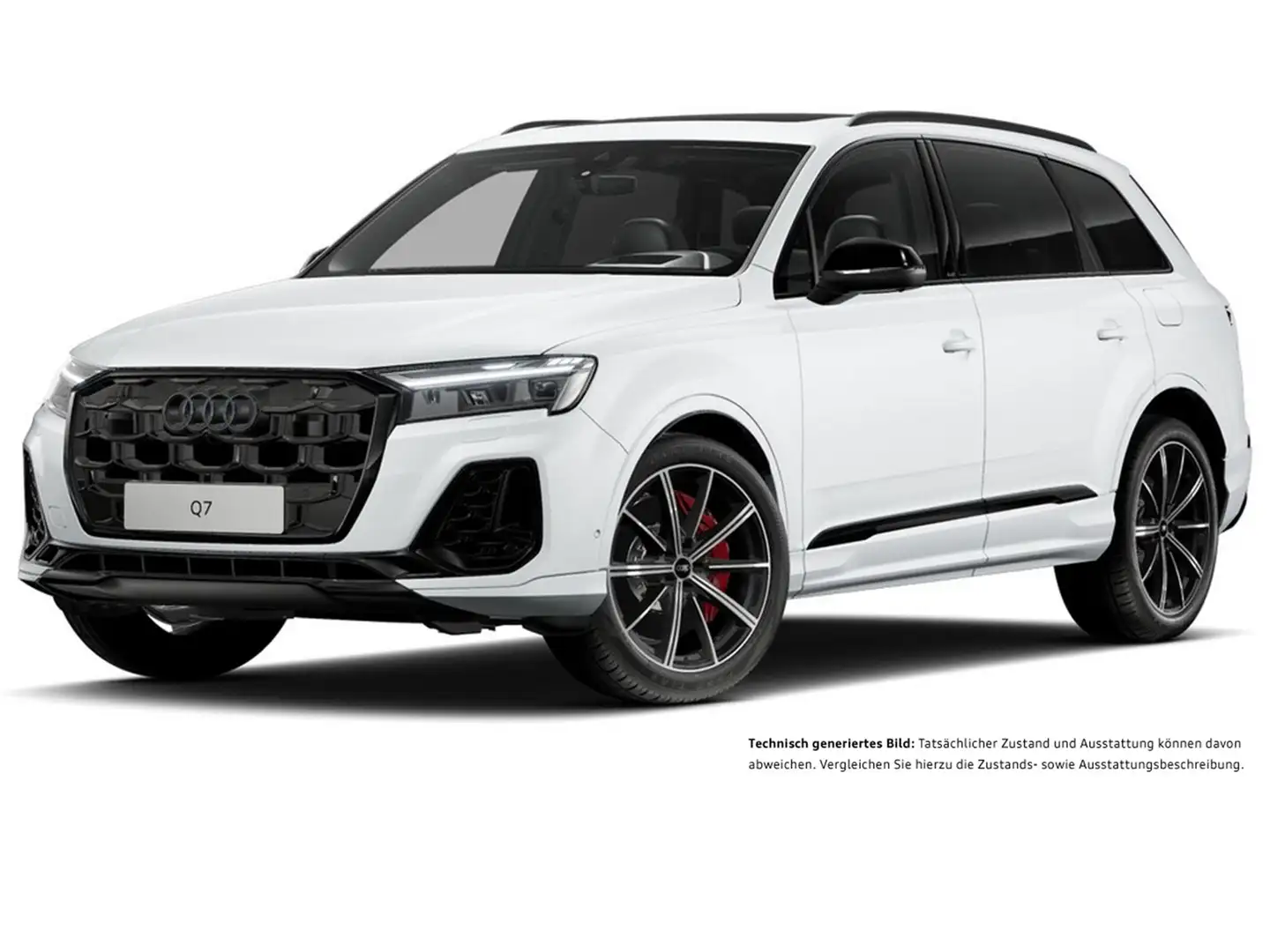 Audi Q7 60 quattro HYBRID S LINE PANO AHK 360CAM LM21 Weiß - 2