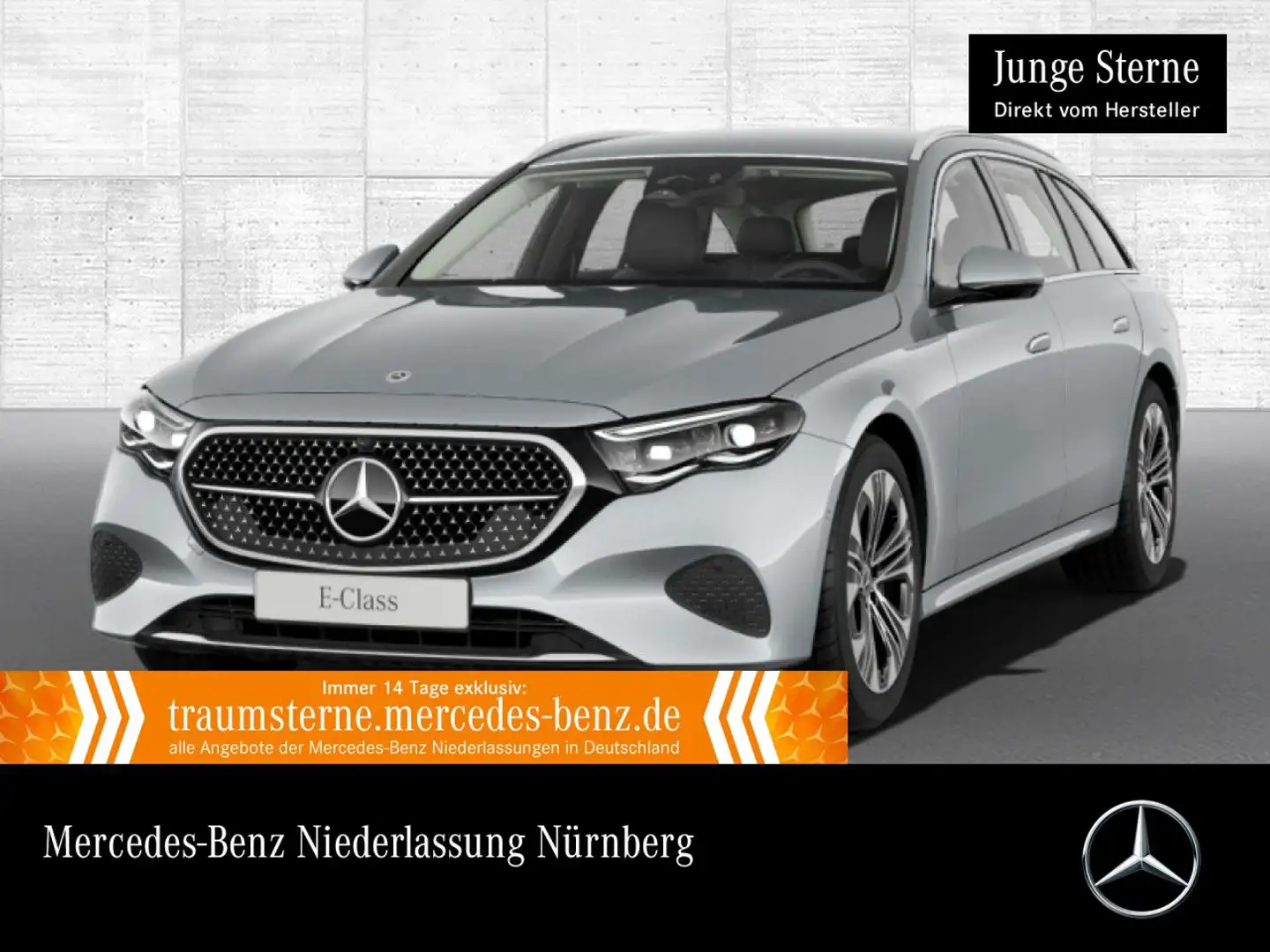 Mercedes-Benz E 300 e T Avantgarde 360° Distr. AHK Spurhalt-Ass Argento - 1