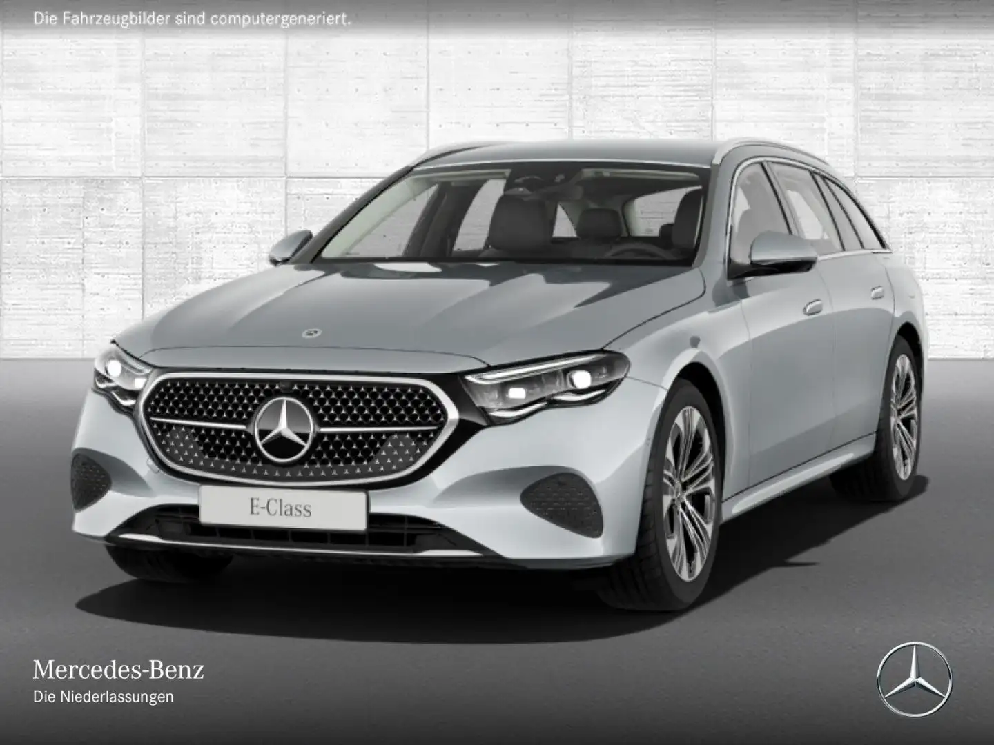 Mercedes-Benz E 300 e T Avantgarde 360° Distr. AHK Spurhalt-Ass Argento - 2