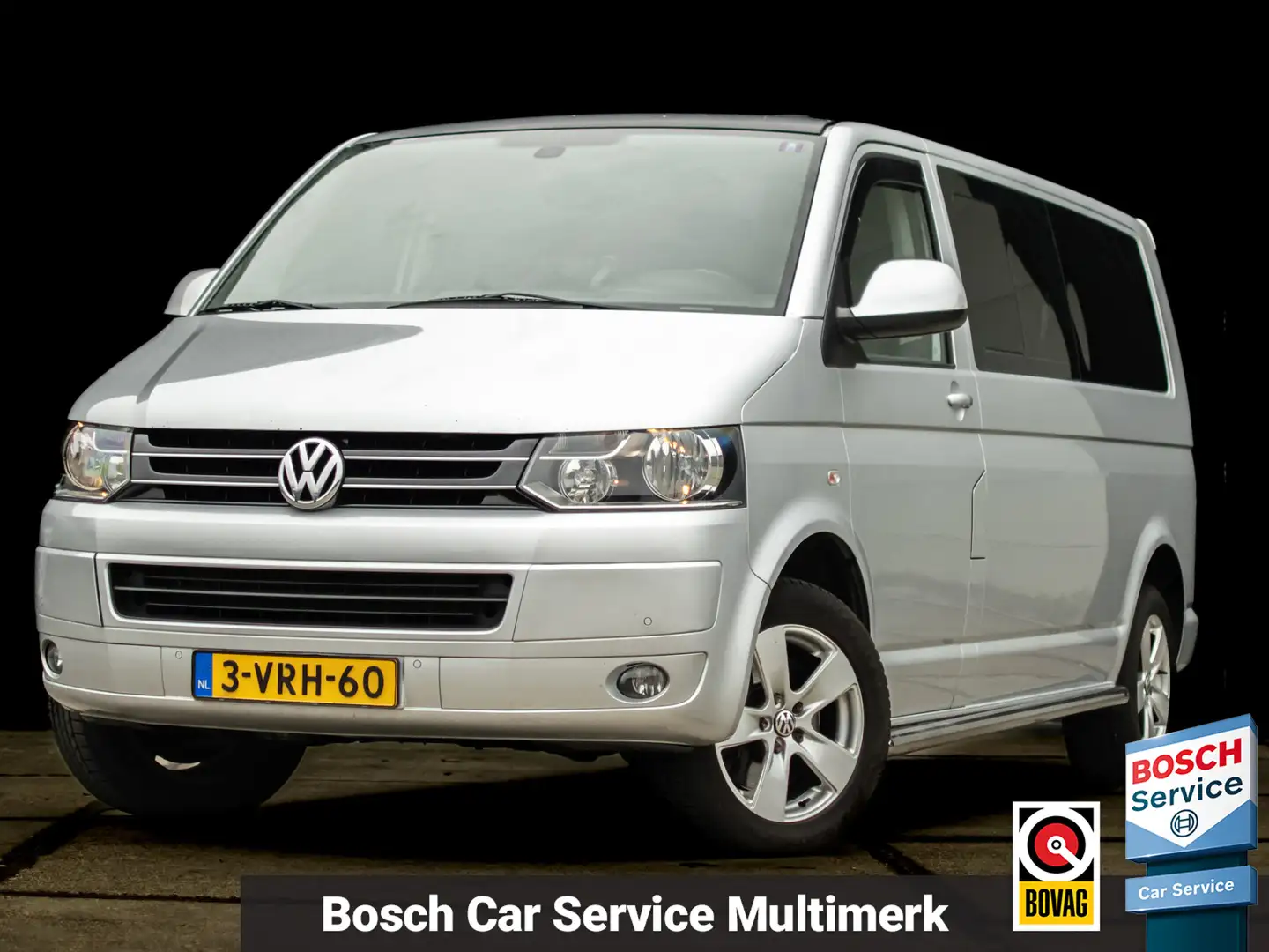 Volkswagen T5 Transporter Caravelle 2.0 TDI 180pk Automaat L2H1 | Dubbel cab Zilver - 1