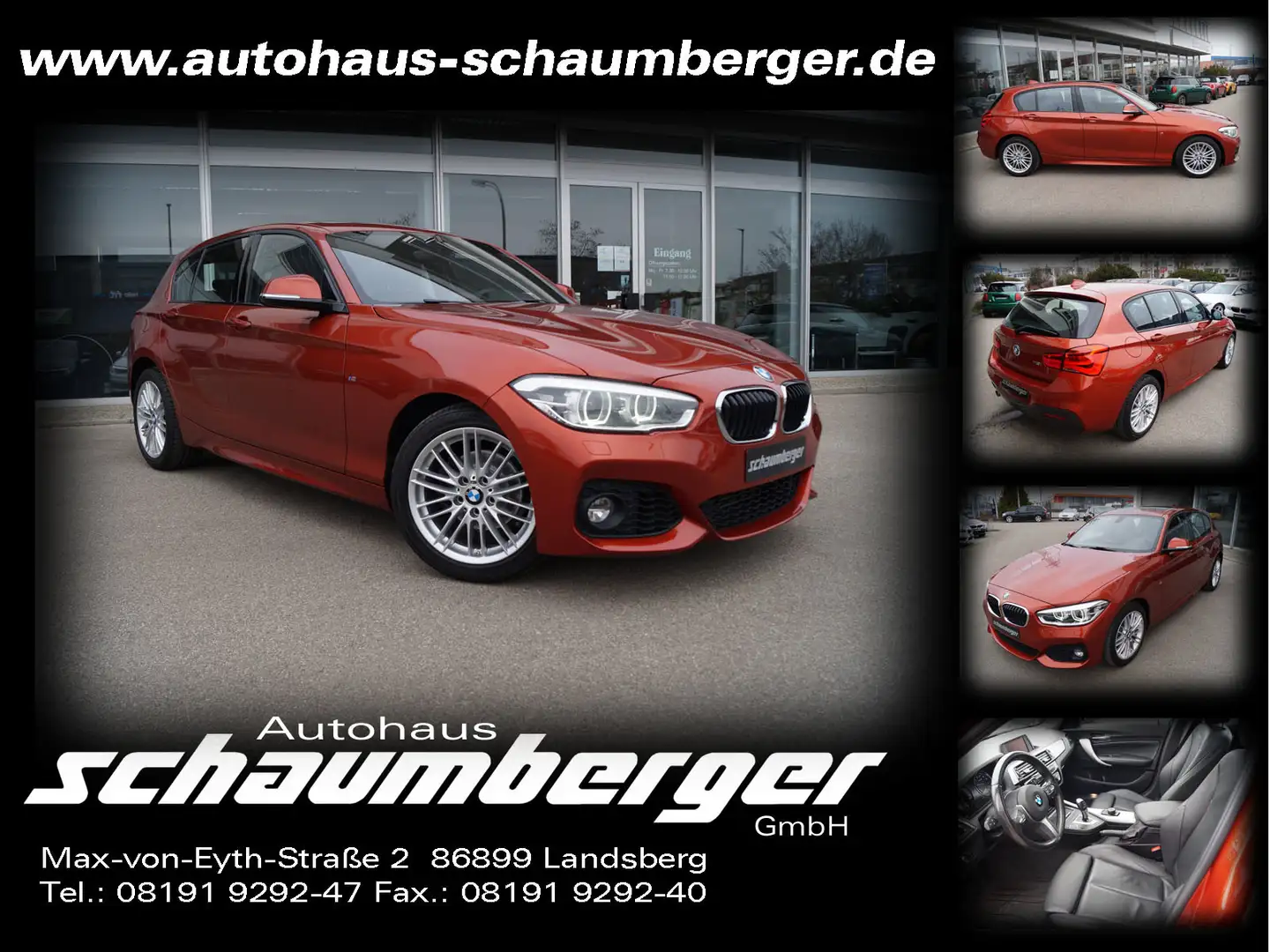 BMW 118 118i Aut. M Sport * Leder * LED * Glasdach * Oranje - 1
