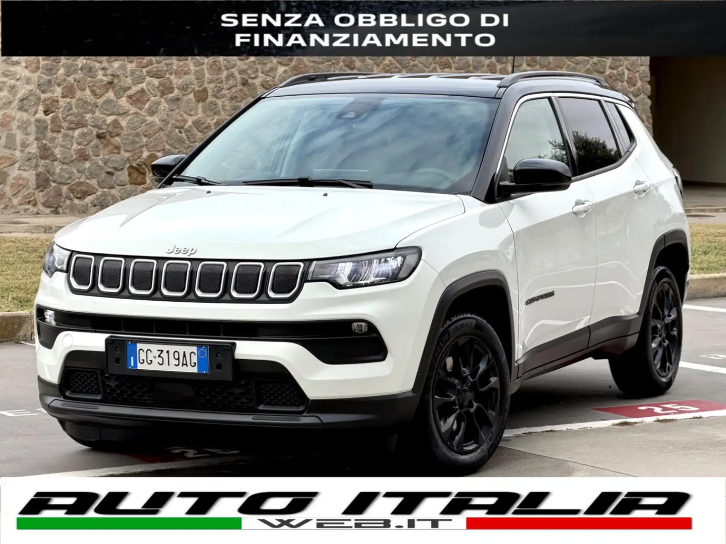 Jeep Compass 1.6 MJET 130CV NAVI+RCAM+TETTO E CERCHI BLACK Bianco - 1