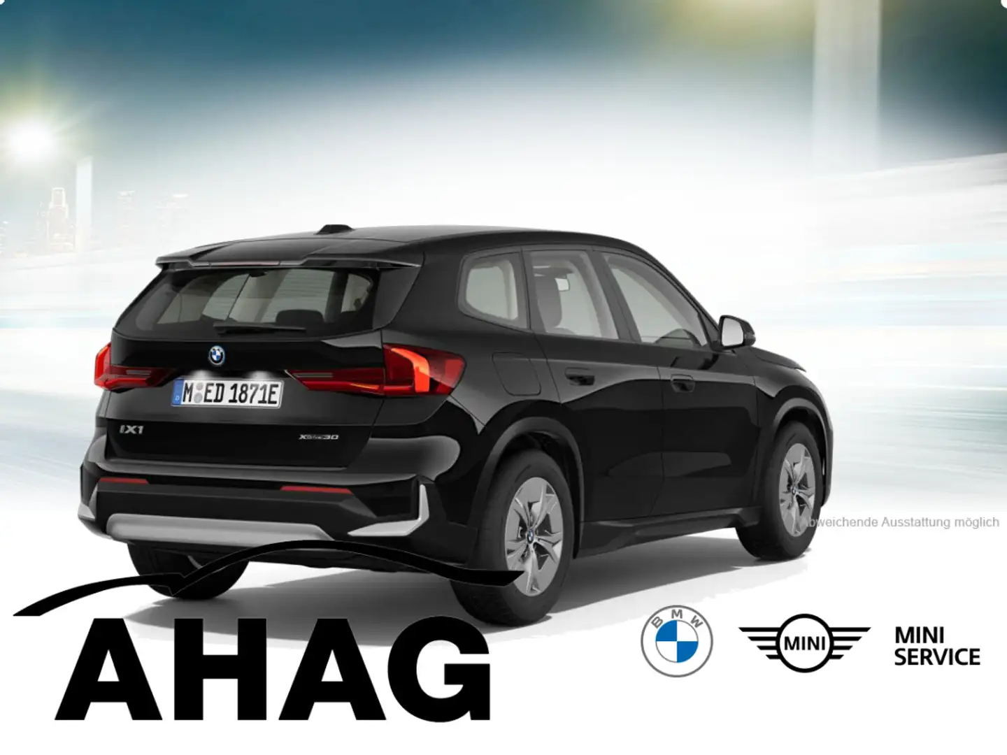BMW iX1 xDrive30 Adaptives Fahrwerk Sitzhzg. Vorn Schwarz - 2