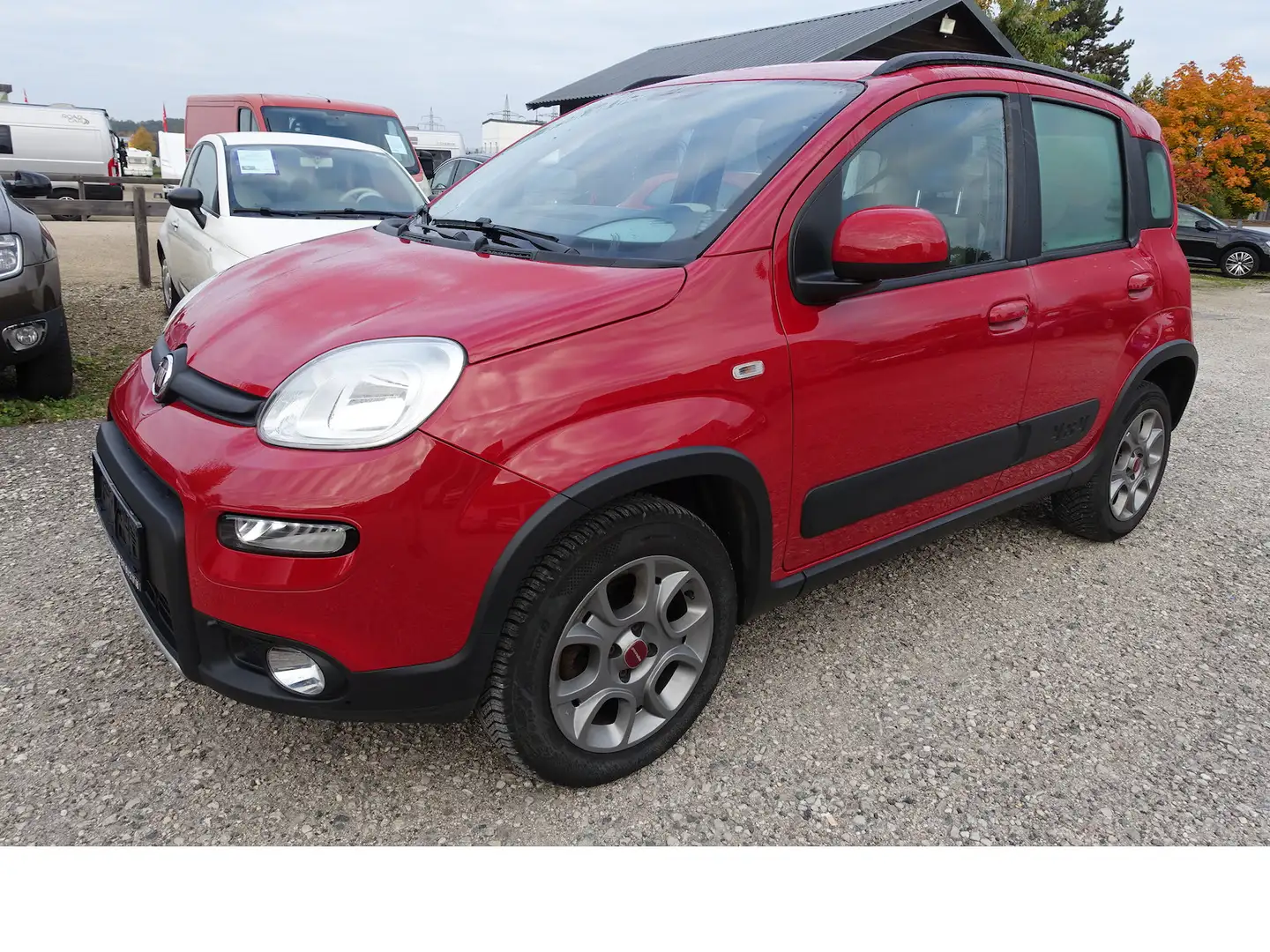 Fiat Panda Rock 4x4 Klima Alu Allwetterreifen § 7/27 Rot - 1