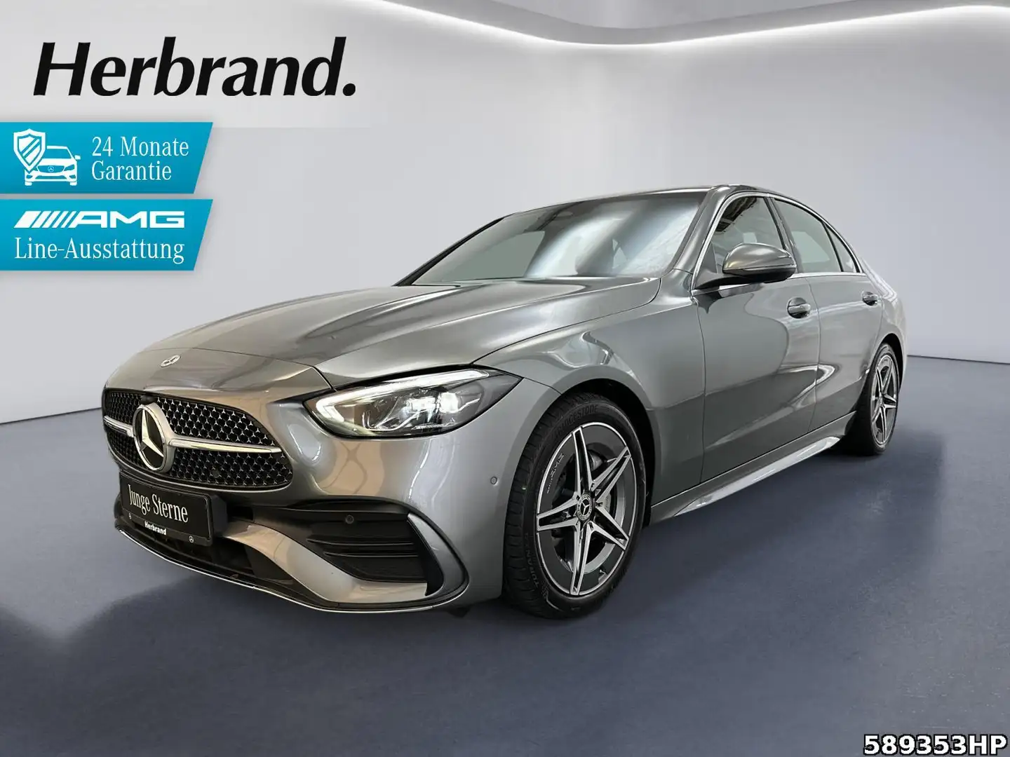 Mercedes-Benz C 220 d AMG  AHK. Rückfahrkamera Distr. Sitzhzg. Gris - 1