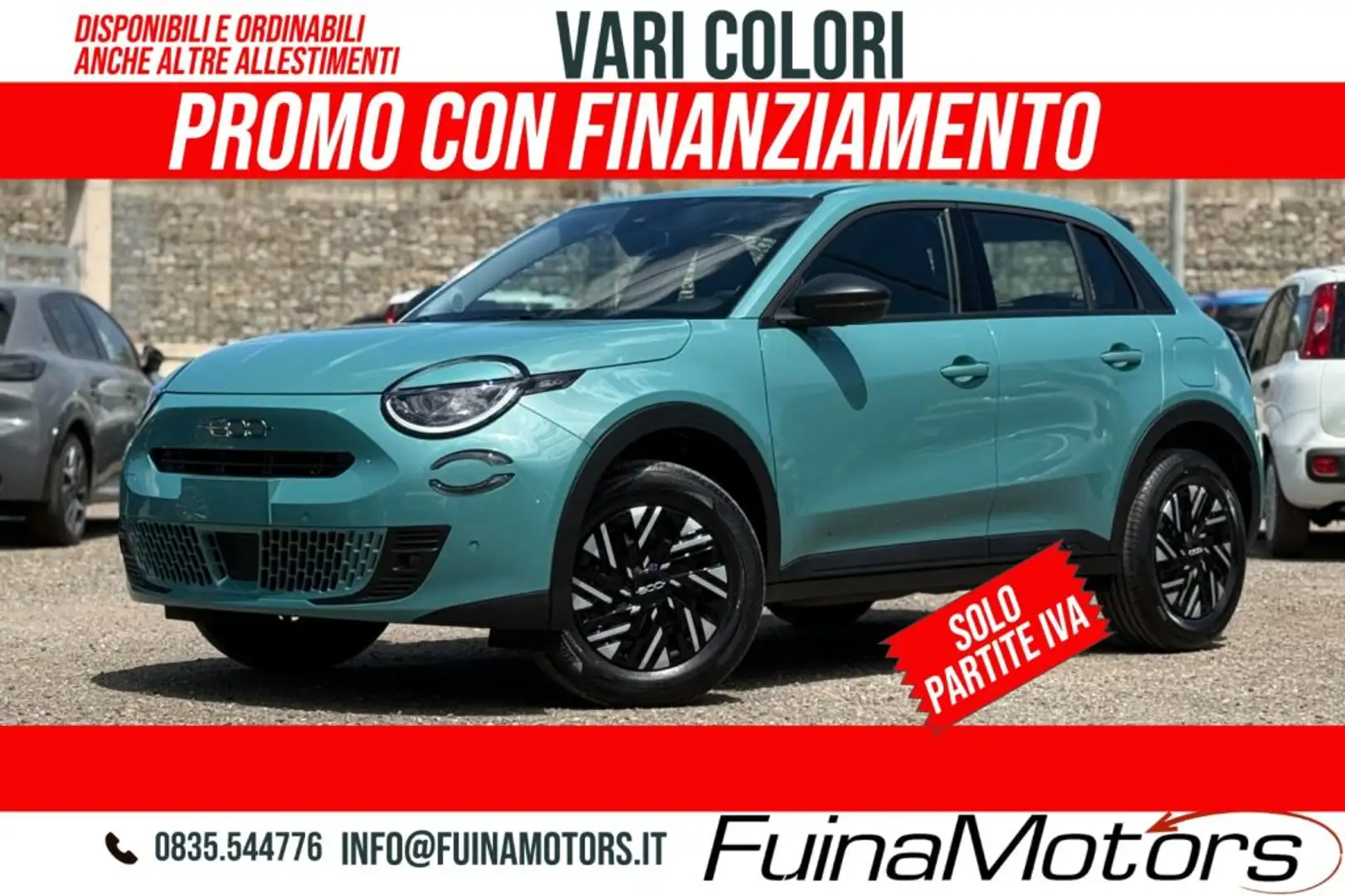 Fiat 600 1.2 110CV Hybrid 5 POSTI AUTOCARRO NUOVO Weiß - 2