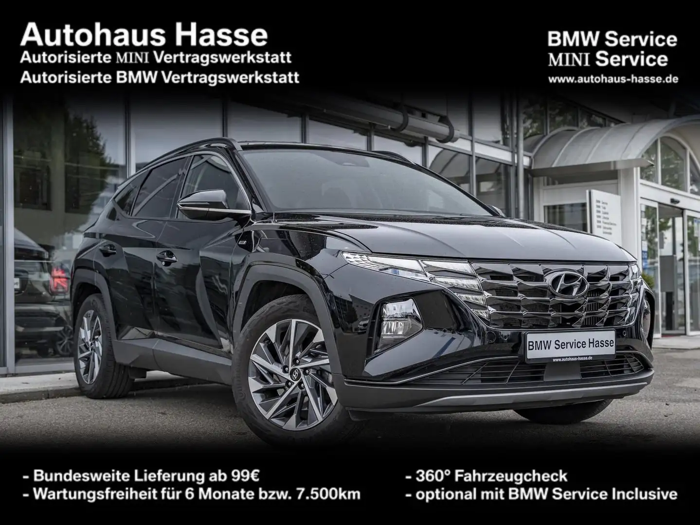 Hyundai TUCSON 1.6 T-GDi Trend KAMERA Spurassist LED Schwarz - 1