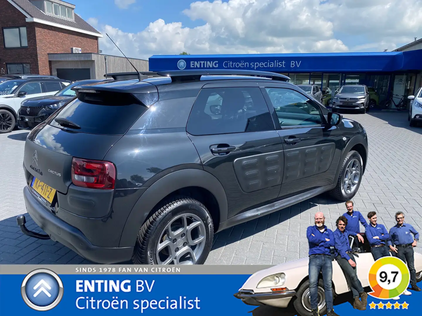 Citroen C4 Cactus 1.2 PT SHINE ECC NAVI CAMERA 1E EIG NIEUWE DIS.RIE Zwart - 2