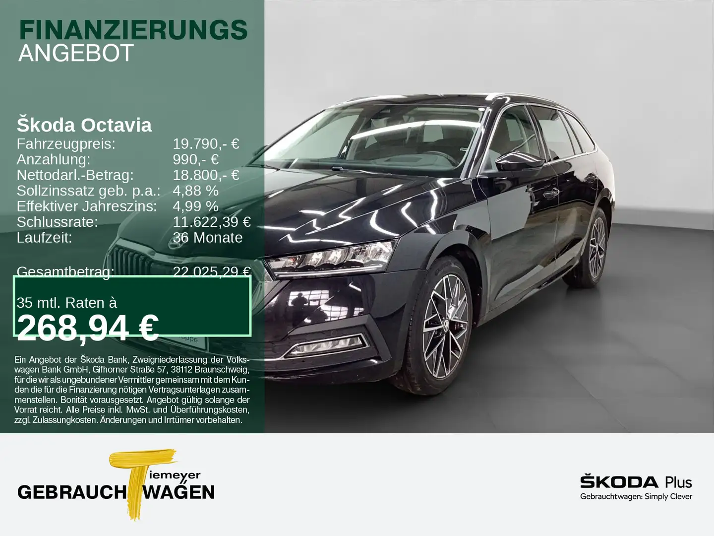 Skoda Octavia Combi2.0 TDI DSG STYLE LED HEAD-UP LM17 Schwarz - 1