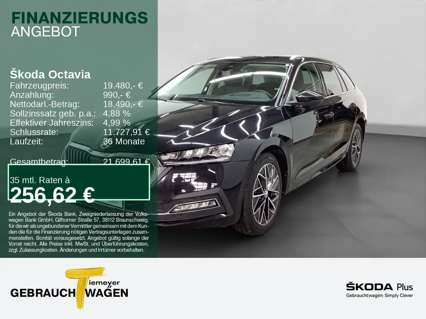 Skoda Octavia Combi 2.0 TDI DSG STYLE LED HEAD-UP LM17 Schwarz - 1