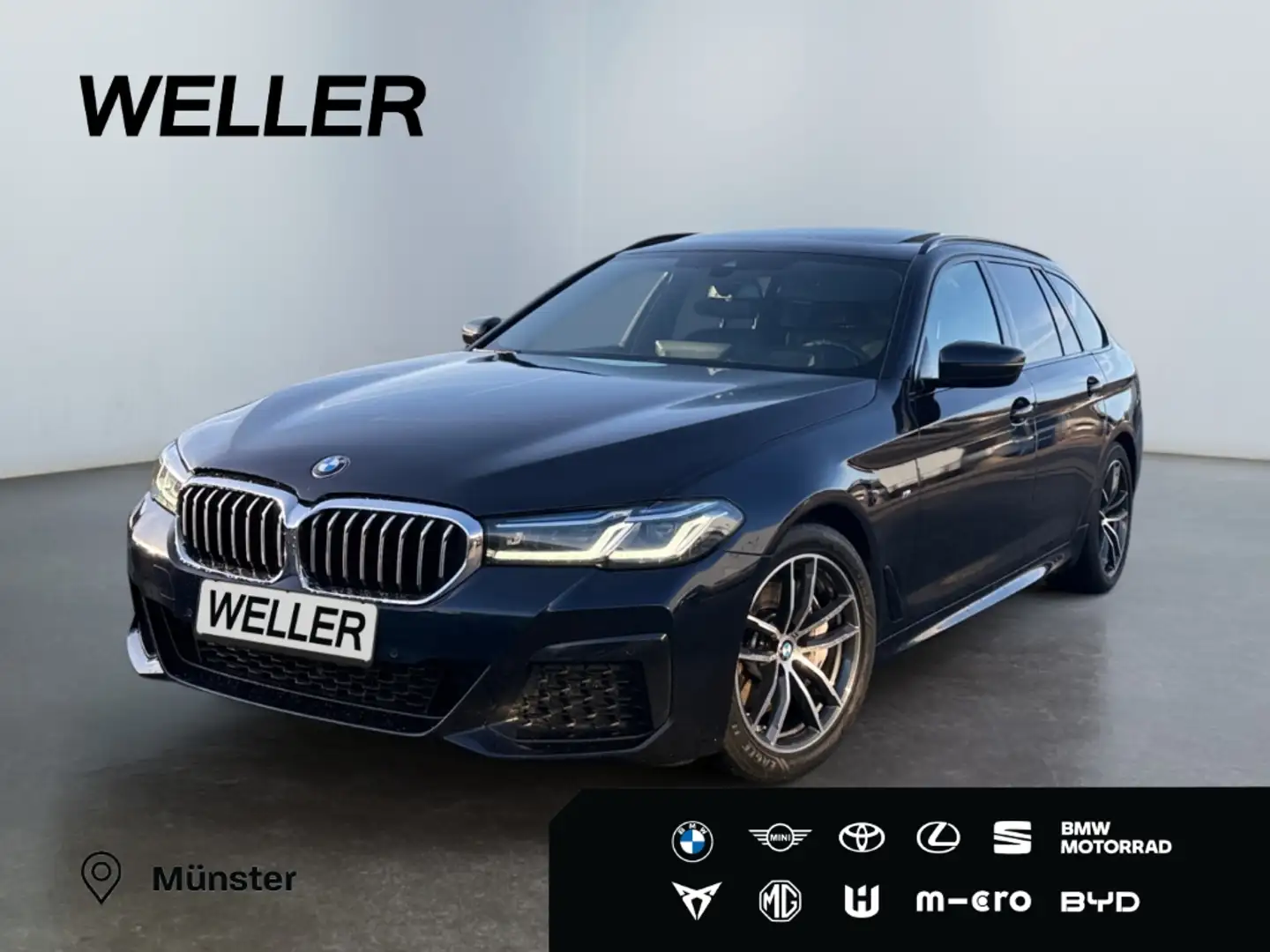 BMW 530 d xDrive Touring M Sport *Laser*Pano*AHK*HUD* Schwarz - 1