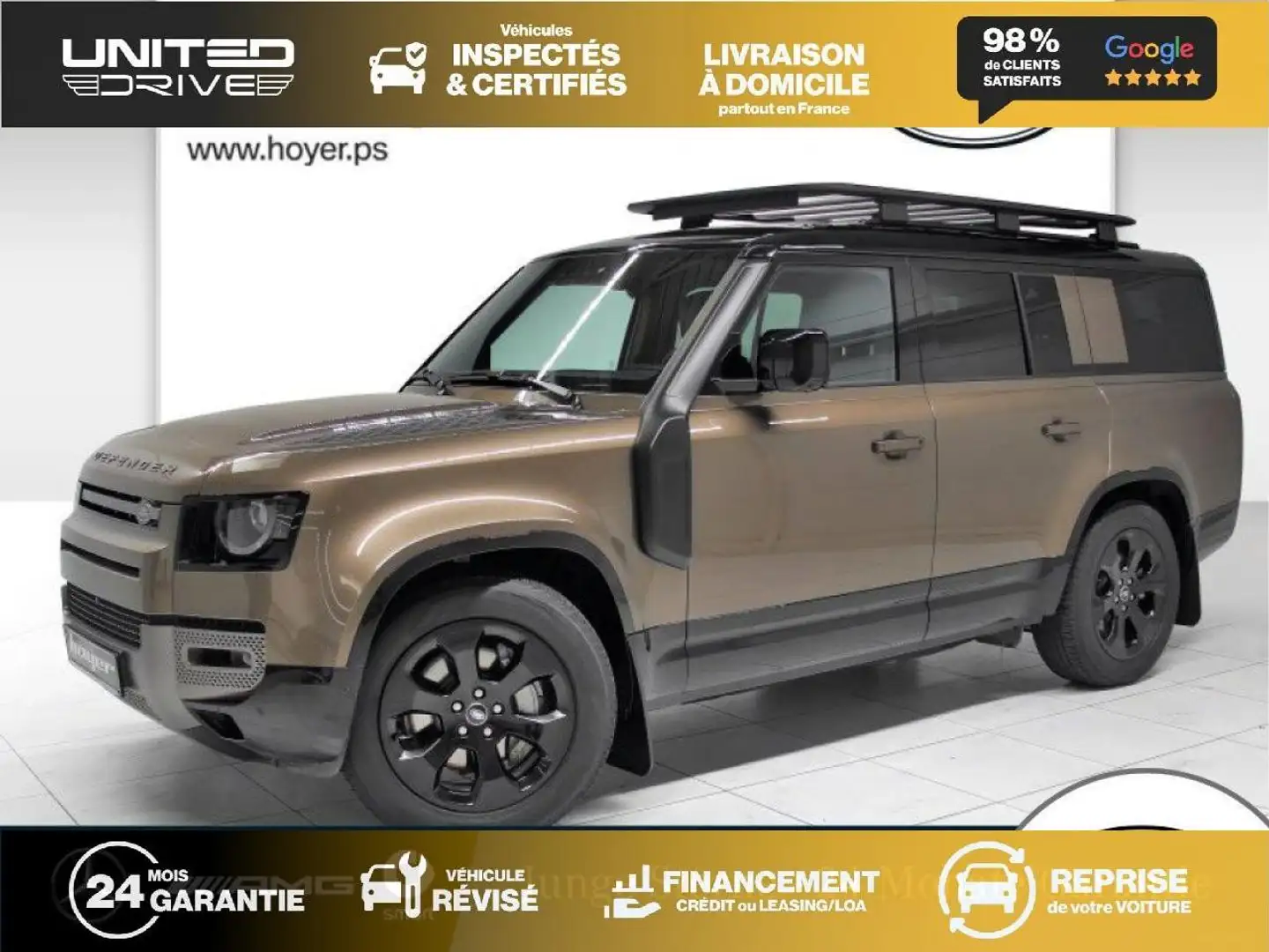 Land Rover Defender Defender 130 3.0 D300 MHEV - BVA  II 130 STATION WAGON X-Dynamic HSE Brun - 1