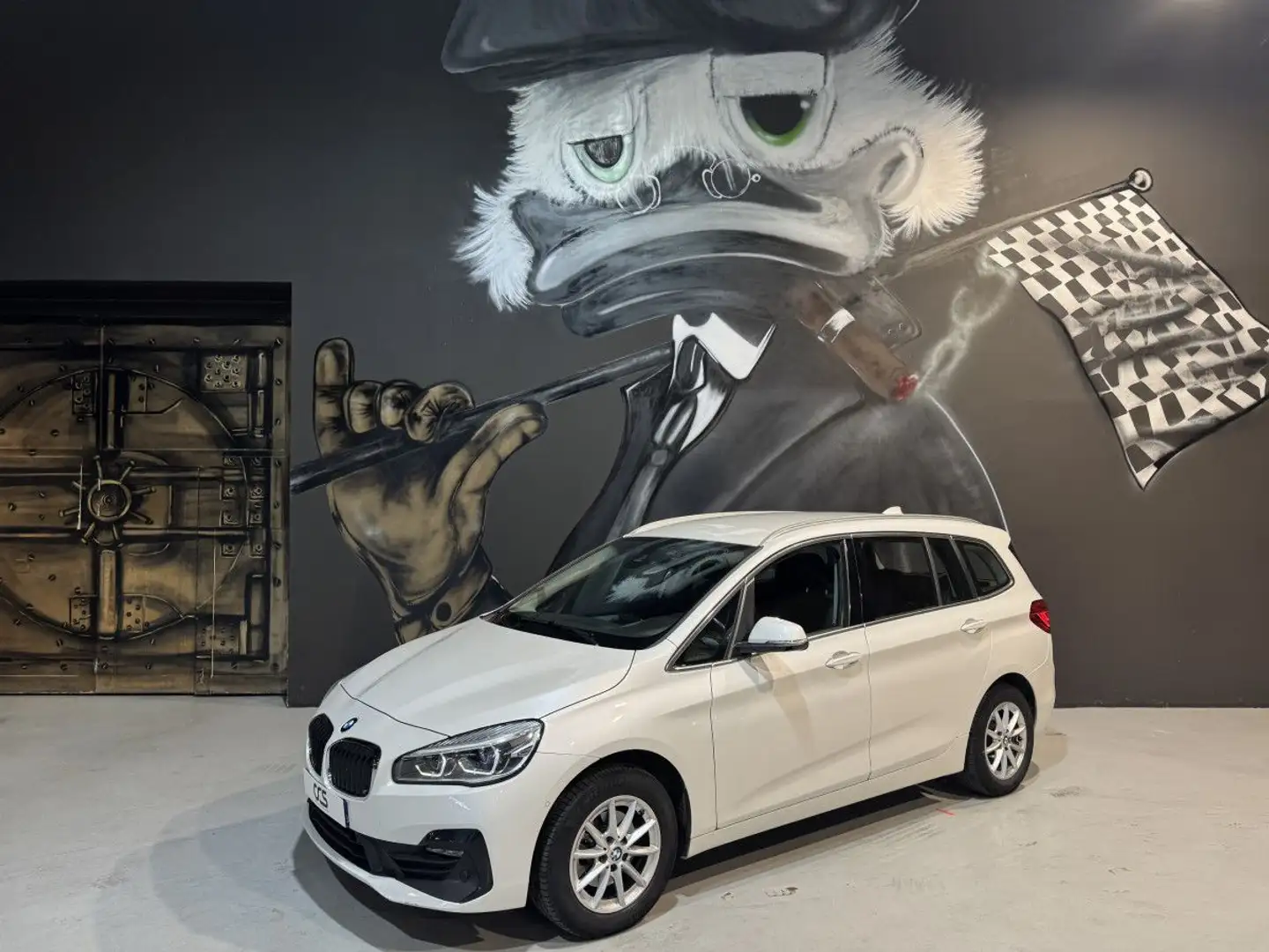 BMW 216 216d Business Design DKG7 7 PLACES ATTELAGE Blanco - 1