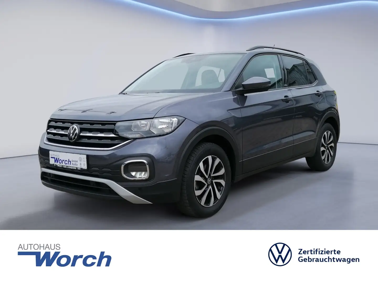 Volkswagen T-Cross 1.0 TSI Active NAVI+APP+PDC+SHZ Grau - 1