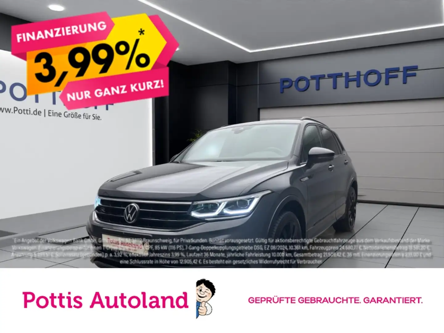 Volkswagen Tiguan 2.0 TDI DSG 4M R-LINE NAVI AHK KAMERA LED Grau - 1