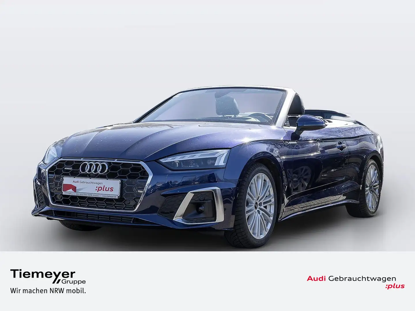 Audi A5 40 TFSI Q 2x S LINE LM19 LEDER MATR Blau - 1