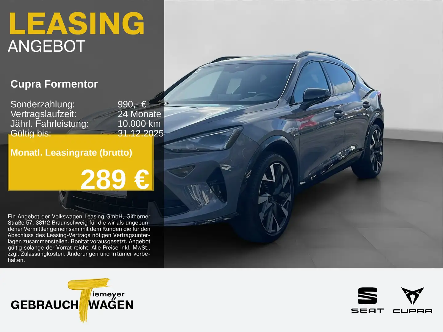 CUPRA Formentor VZ 2.0 TSI LM19 PANO AHK SENNHEISER 36 Grau - 1