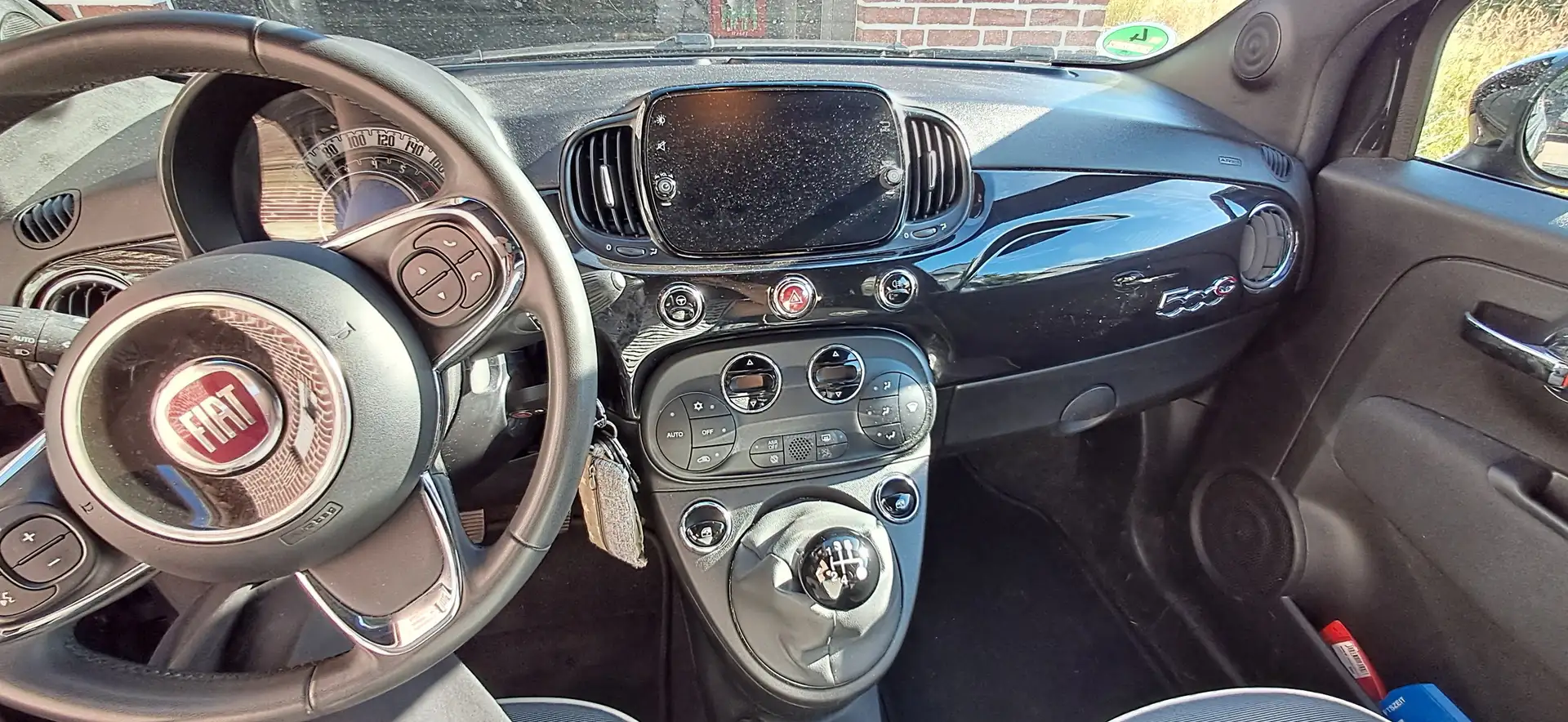 Fiat 500C Cabrio. schwarz, TÜV/AU neu Schwarz - 2