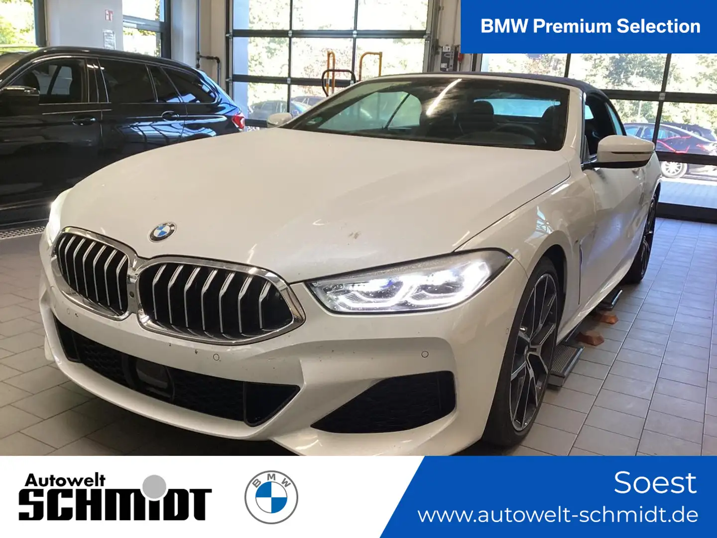 BMW 840 d xDrive Cabrio M Sportpaket+2J-BPS.-GARANTIE Weiß - 1