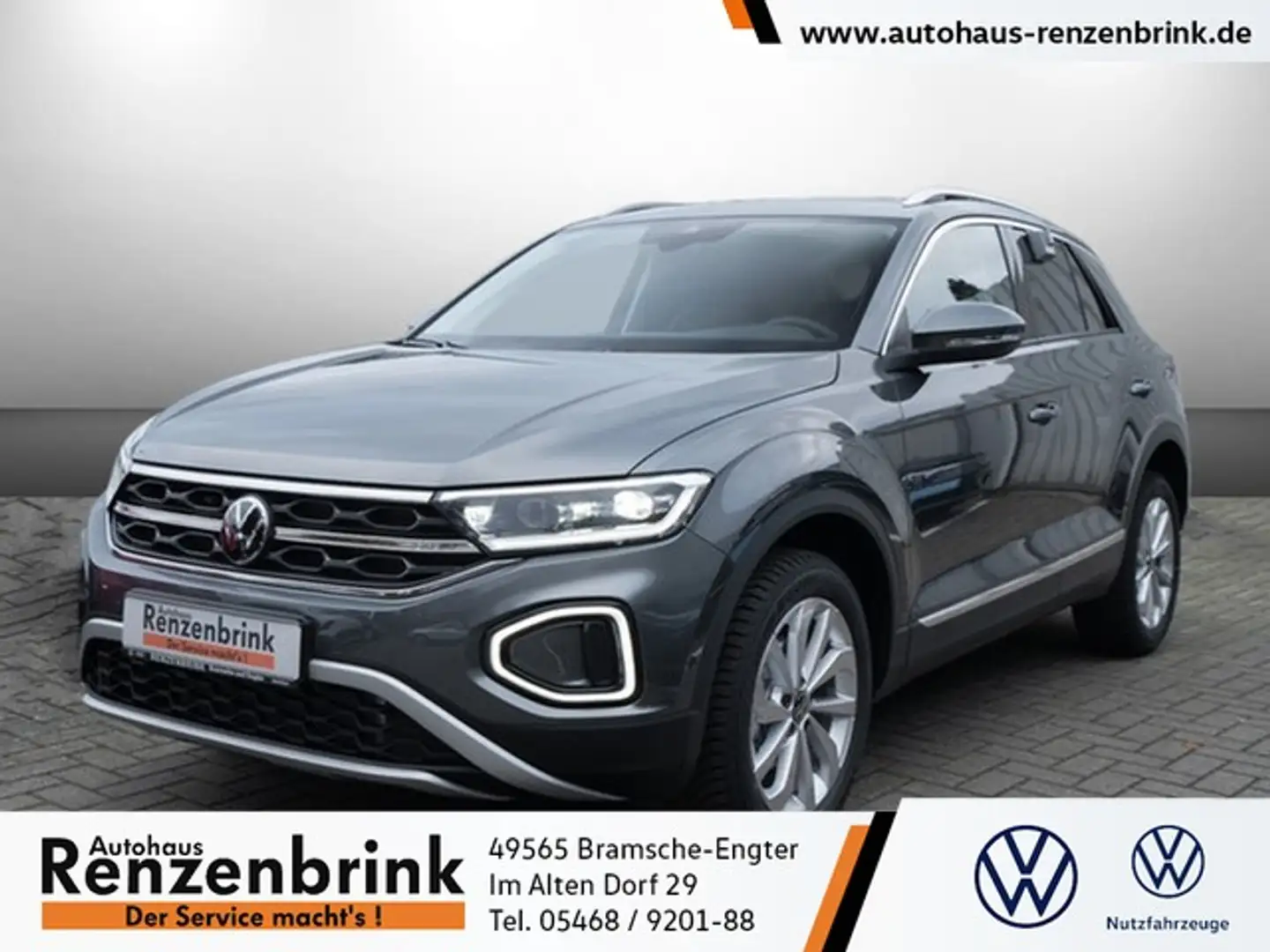 Volkswagen T-Roc Style TSI DSG AHK Kamera ergoSitz ACC Business-... Grau - 1