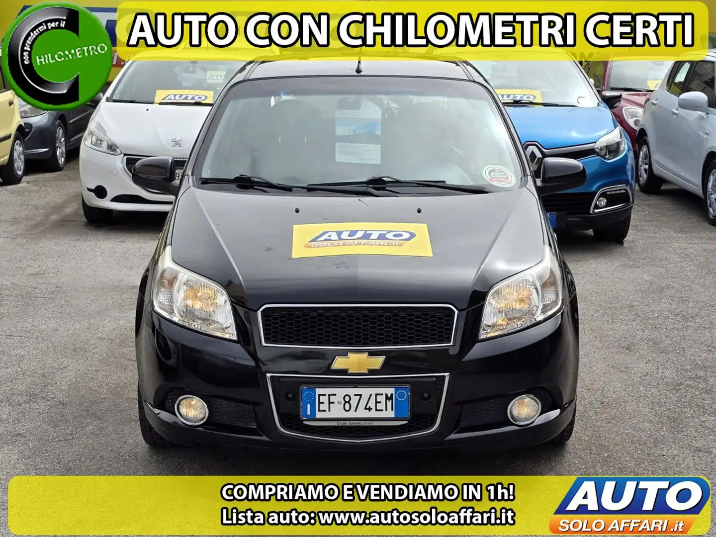 Chevrolet Aveo 1.2 5P GPL ECOLOGIC NEOPATENTATI/RATE/PERMUTE Nero - 1
