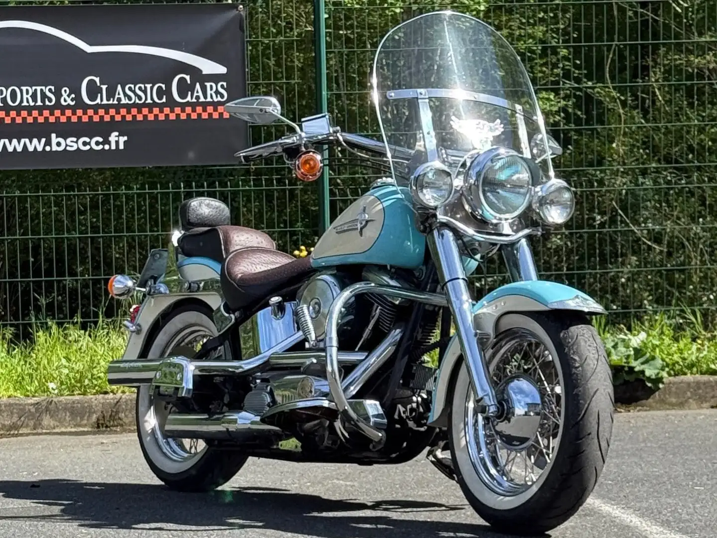 Harley-Davidson Fat Boy FLSTF Bleu - 1