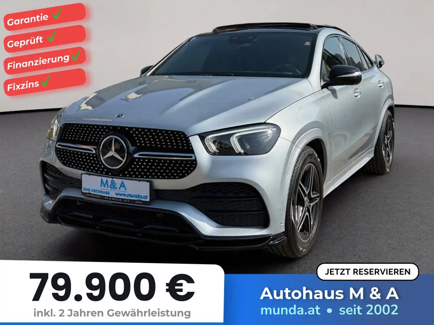 Mercedes-Benz GLE 350 de 4MATIC Coupé AMG *VOLL*GARANTIE2026 Grau - 1