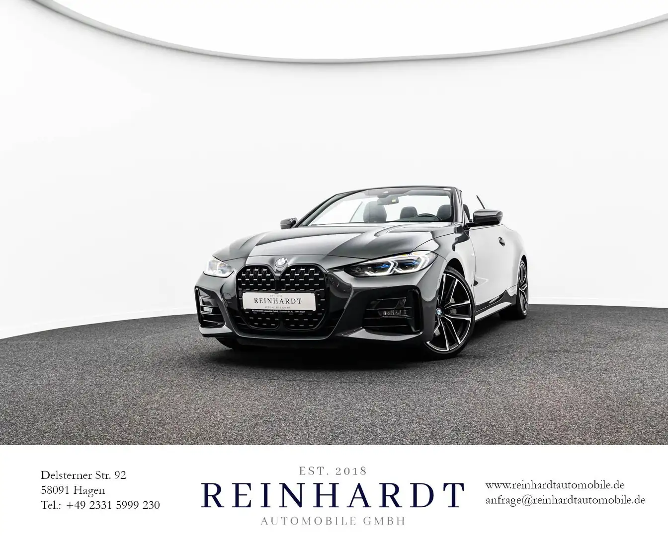 BMW 430 i CABRIOLET M SPORT/SHADOW/LASER/HuD/H&K/KAM. Gris - 1