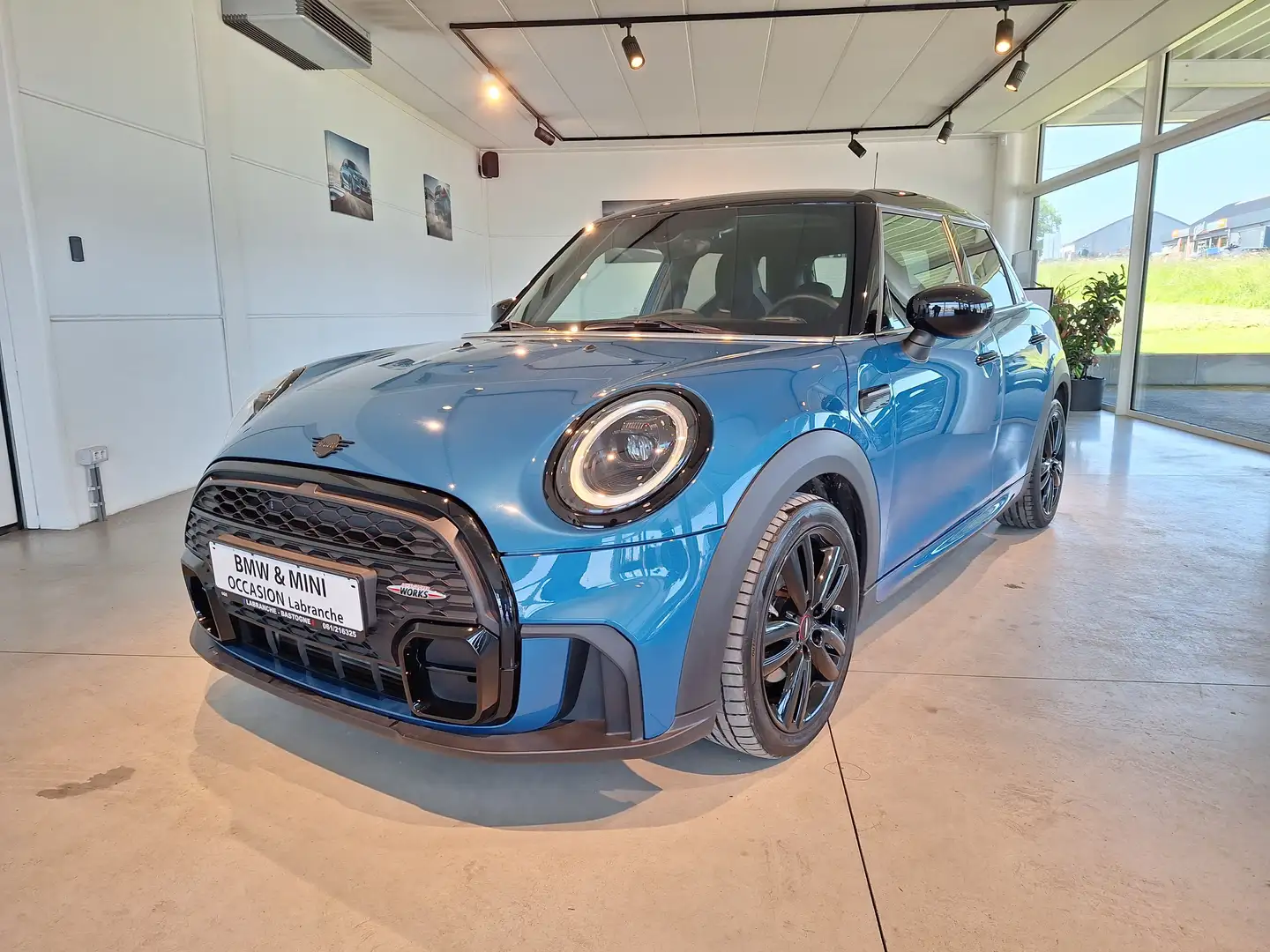 MINI Cooper PACK JCW/CARPLAY/CAPTEURS/GPS/ETAT NEUF Bleu - 1